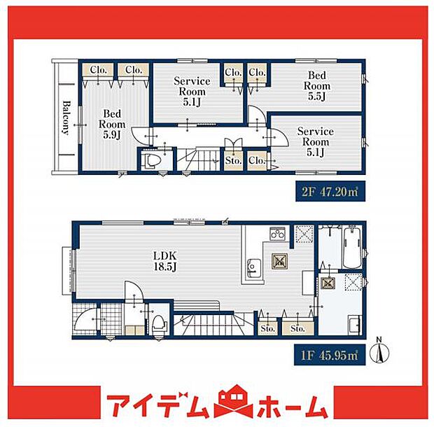 2号棟 間取図