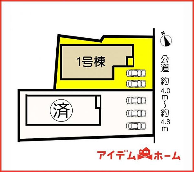 1号棟 配置図