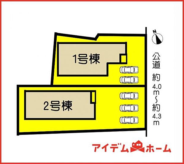 1号棟 配置図