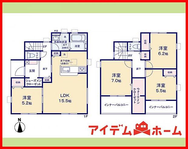 2号棟　間取図