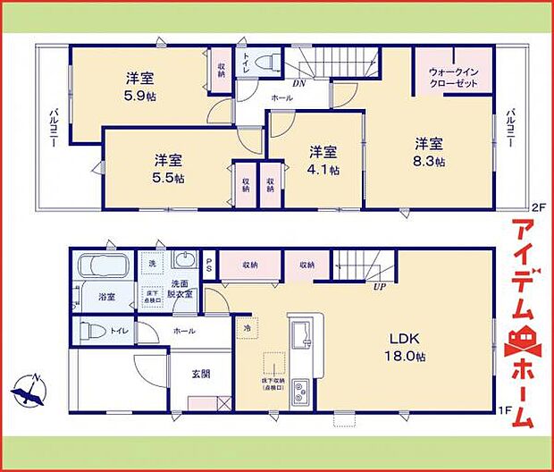 2号棟 間取図