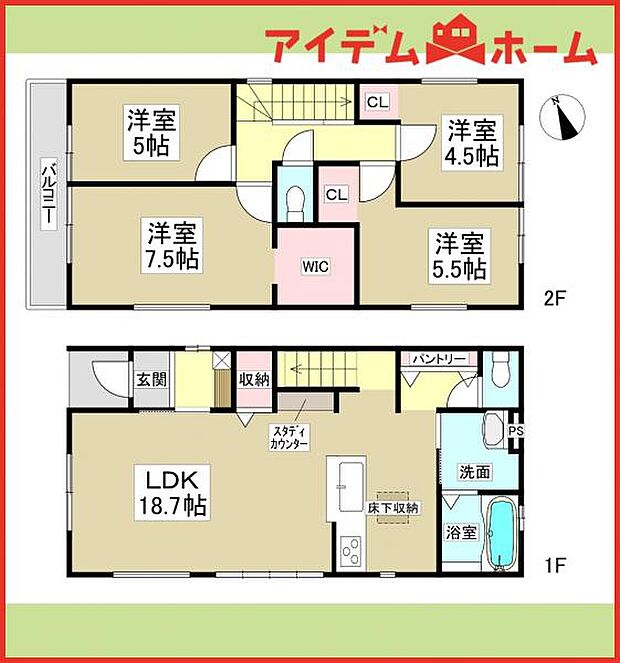 1号棟 間取図