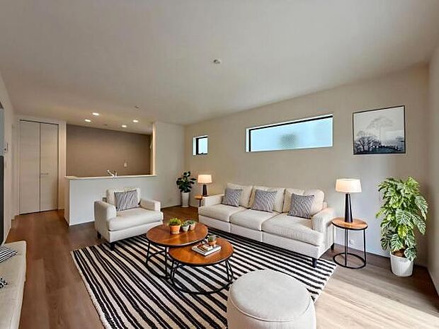 2号棟 内観写真 (本画像はCGで作成されており、実際に現地に家具は置かれておりません。)