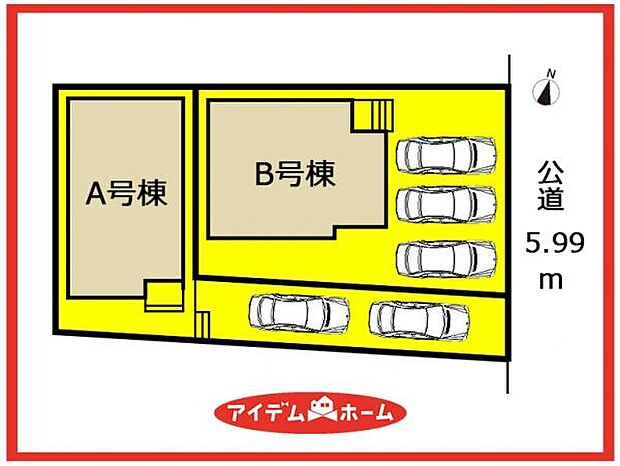 B号棟 配置図