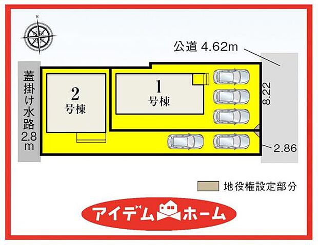 2号棟 配置図