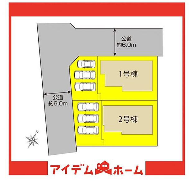 2号棟 配置図