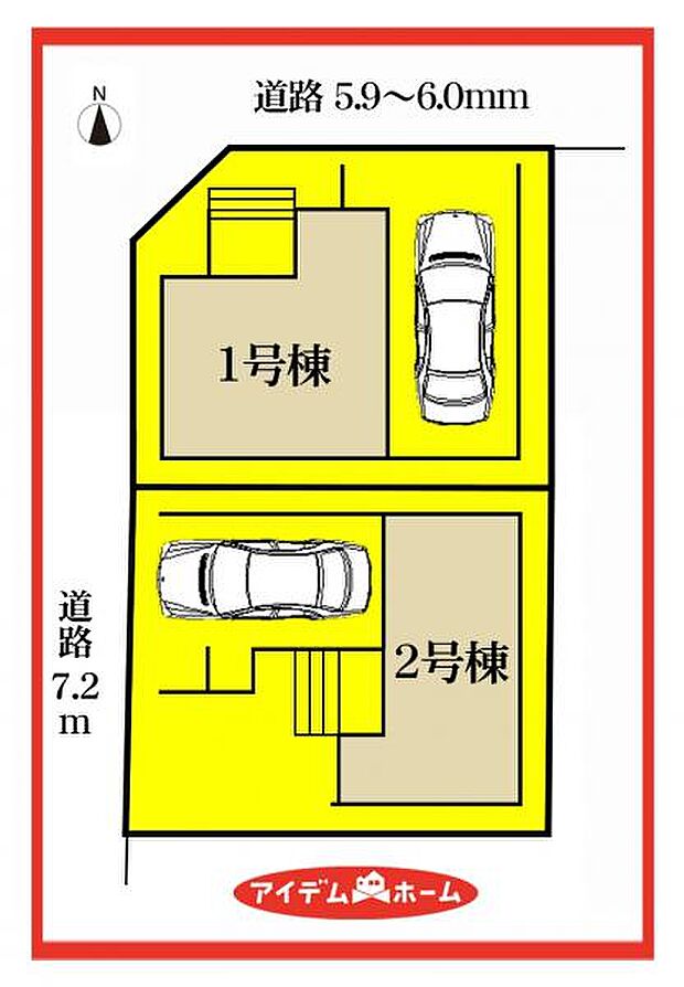 2号棟 配置図