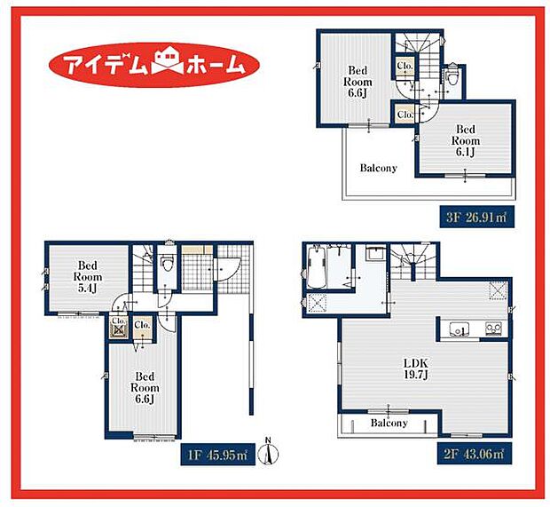 2号棟　間取図
