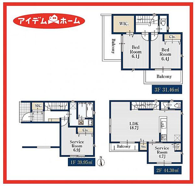1号棟　間取図