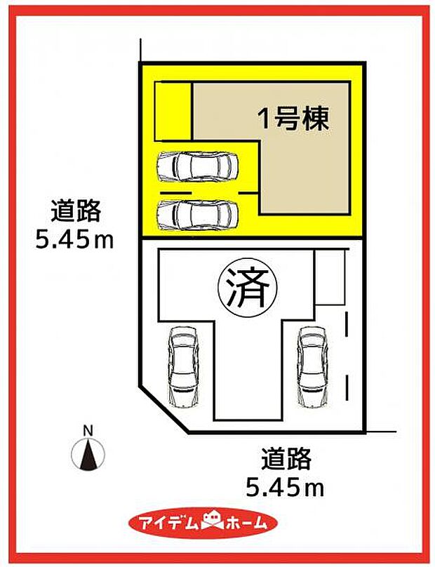 1号棟 配置図