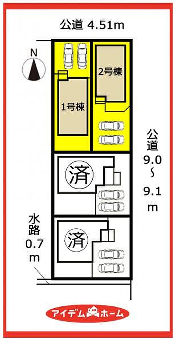 2号棟 配置図
