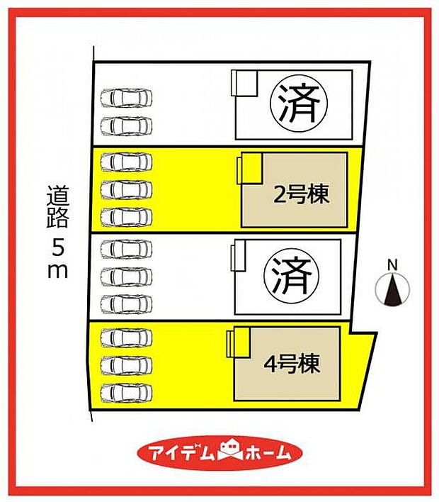 2号棟 配置図