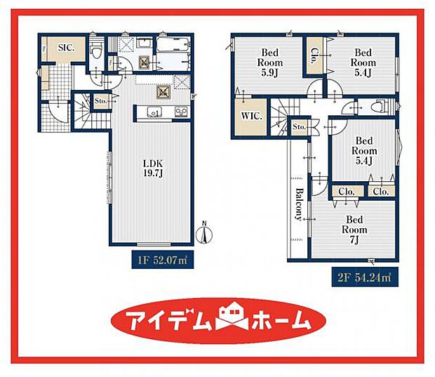 1号棟 間取図