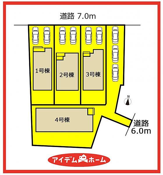 1号棟　配置図