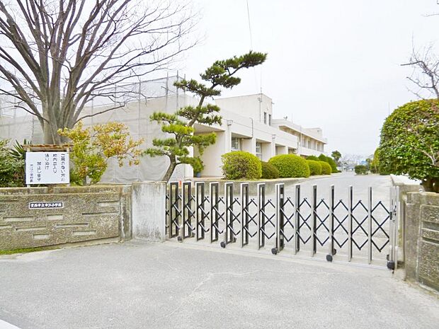 愛西市立市江小学校(1900m)