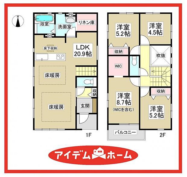 1号棟　間取図
