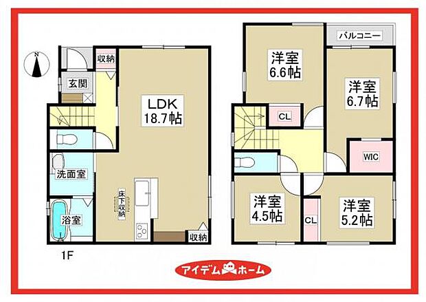 1号棟　間取図