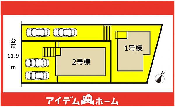 1号棟　配置図