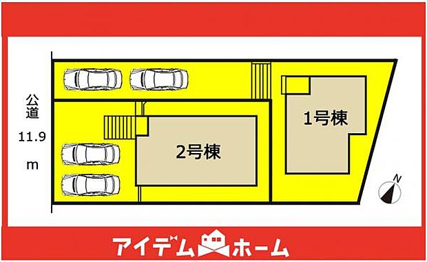 1号棟　配置図