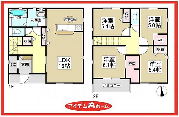 1号棟　間取図
