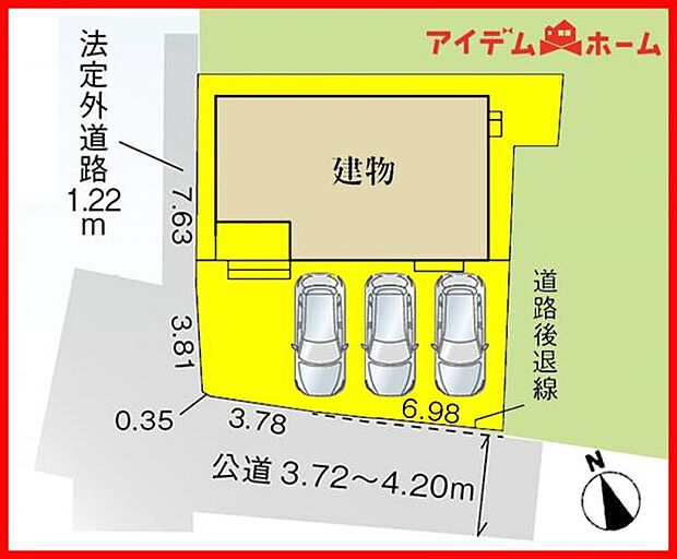 1号棟 配置図
