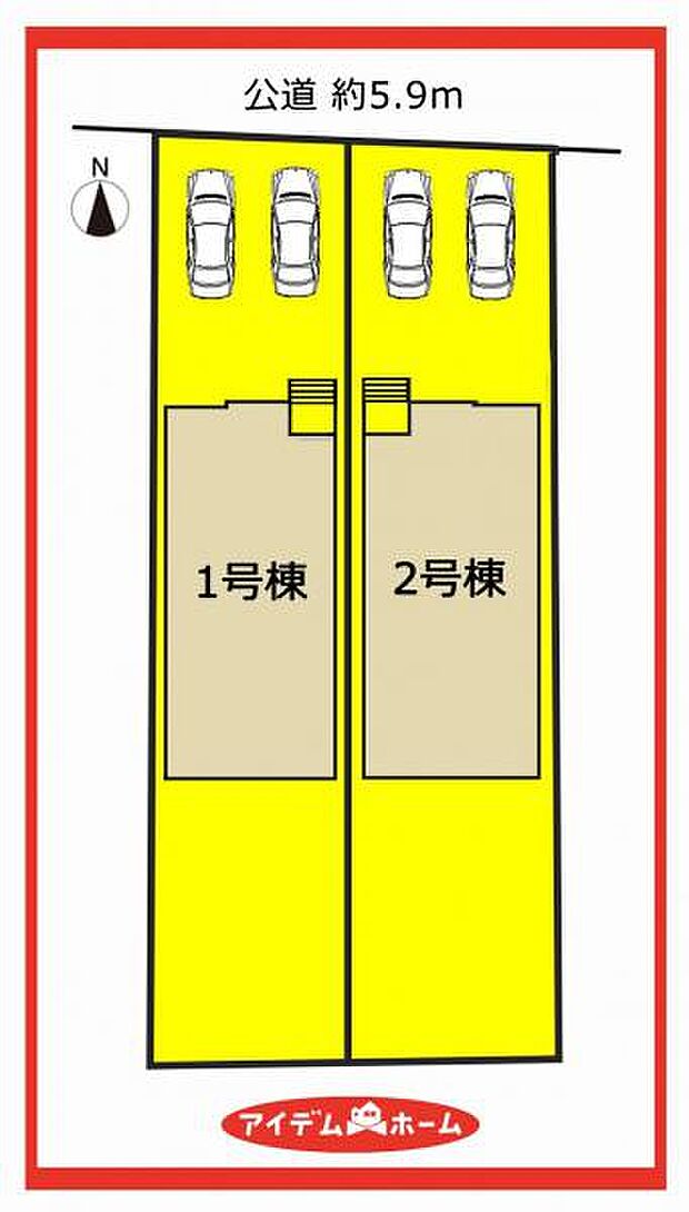 1号棟 配置図