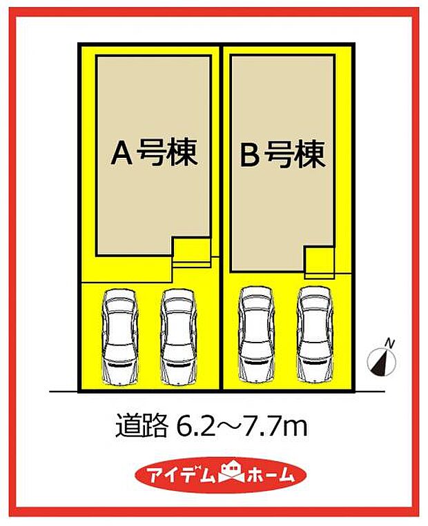 B号棟 配置図