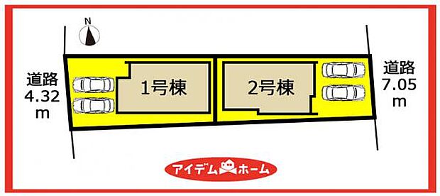 1号棟 配置図
