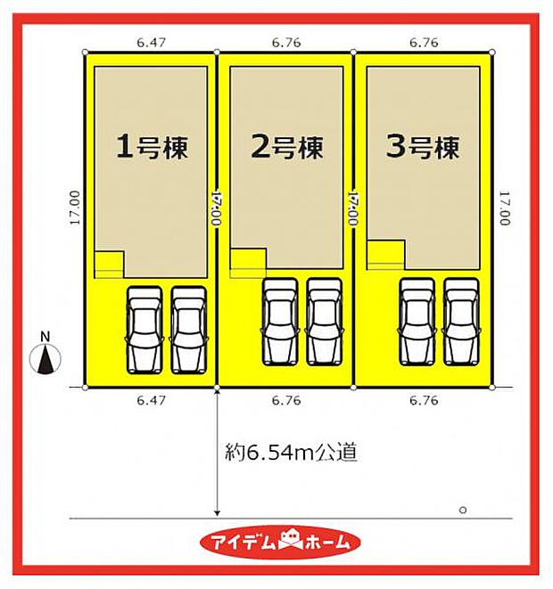 3号棟 配置図