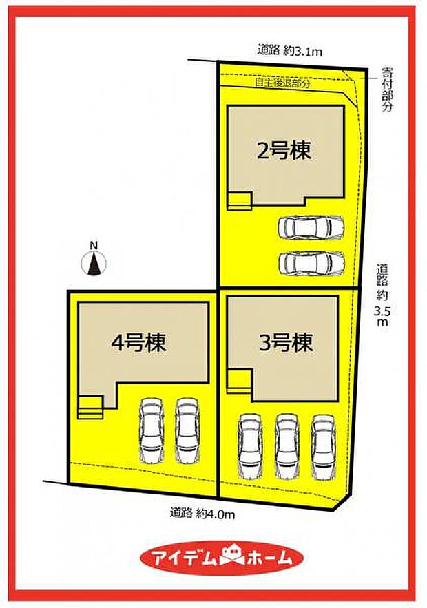 2号棟　配置図