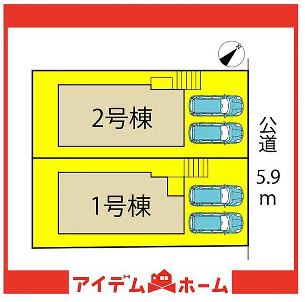 2号棟 配置図