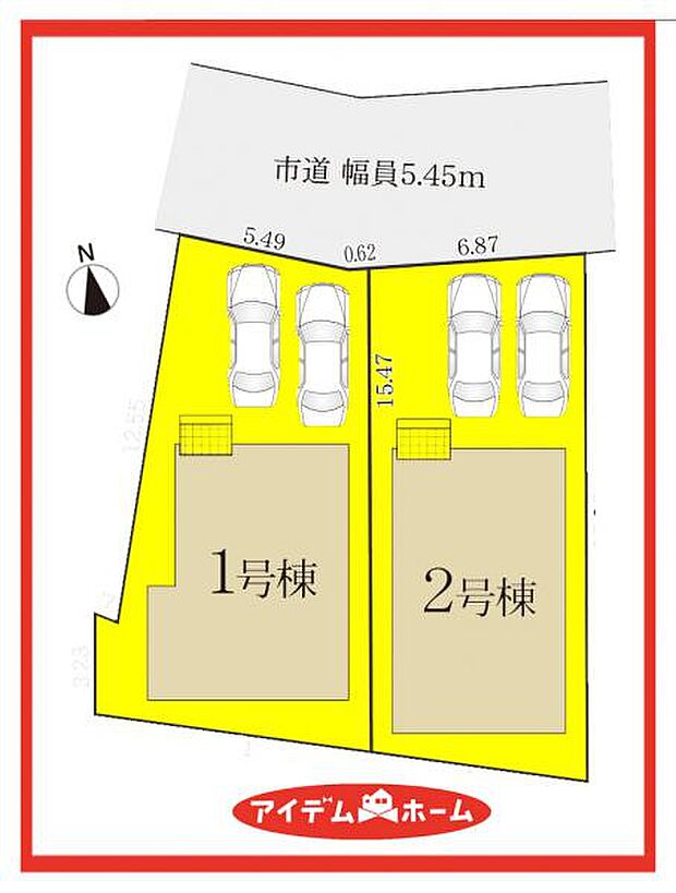 2号棟 配置図