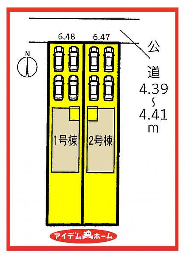 1号棟 配置図