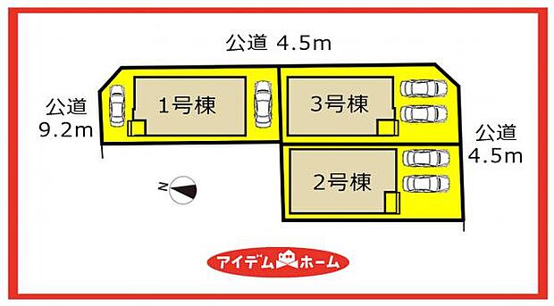 3号棟 配置図