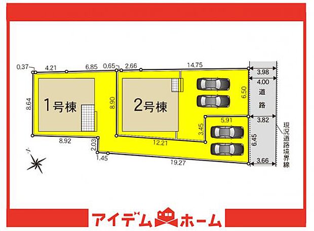 1号棟 配置図