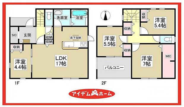 1号棟 間取図