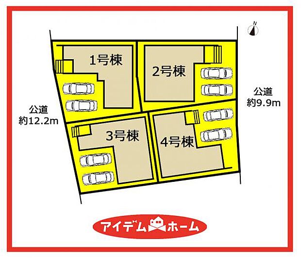 1号棟 配置図