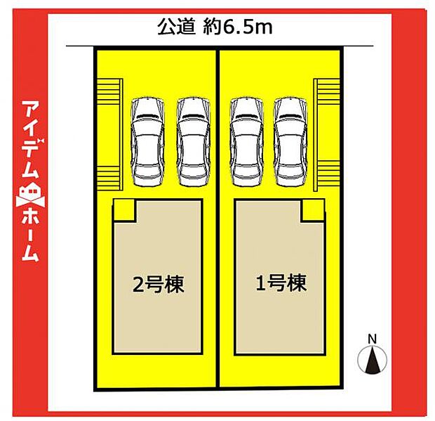 2号棟 配置図