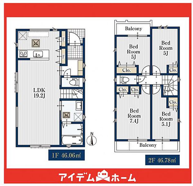 1号棟 間取図