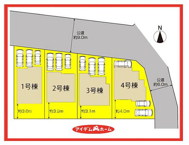 2号棟 配置図