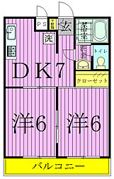 間取図画像 2DK