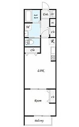 間取図画像 1LDK
