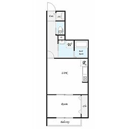 間取図画像 1LDK
