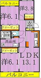 テレパレス柏てるて　南街区　1号棟 3階