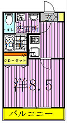 ロイヤルパレス 1Kの間取図画像