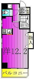 コンフォート柏 1Kの間取図画像