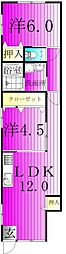Like高野山C棟 2LDKの間取図画像