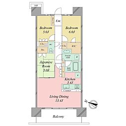 レーベン千葉ニュータウン中央ザプレミアム 3LDKの間取図画像