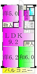 ヤマユウ第2ビル 3LDKの間取図画像