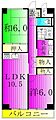 シラカワパレス5階8.9万円